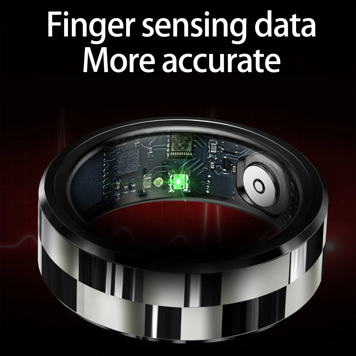 696 신형 5ATM 방수 스마트 링 스테인리스 스틸 건강 모니터 패션 럭셔리 스마트 링 충전 박스 선물 연인용