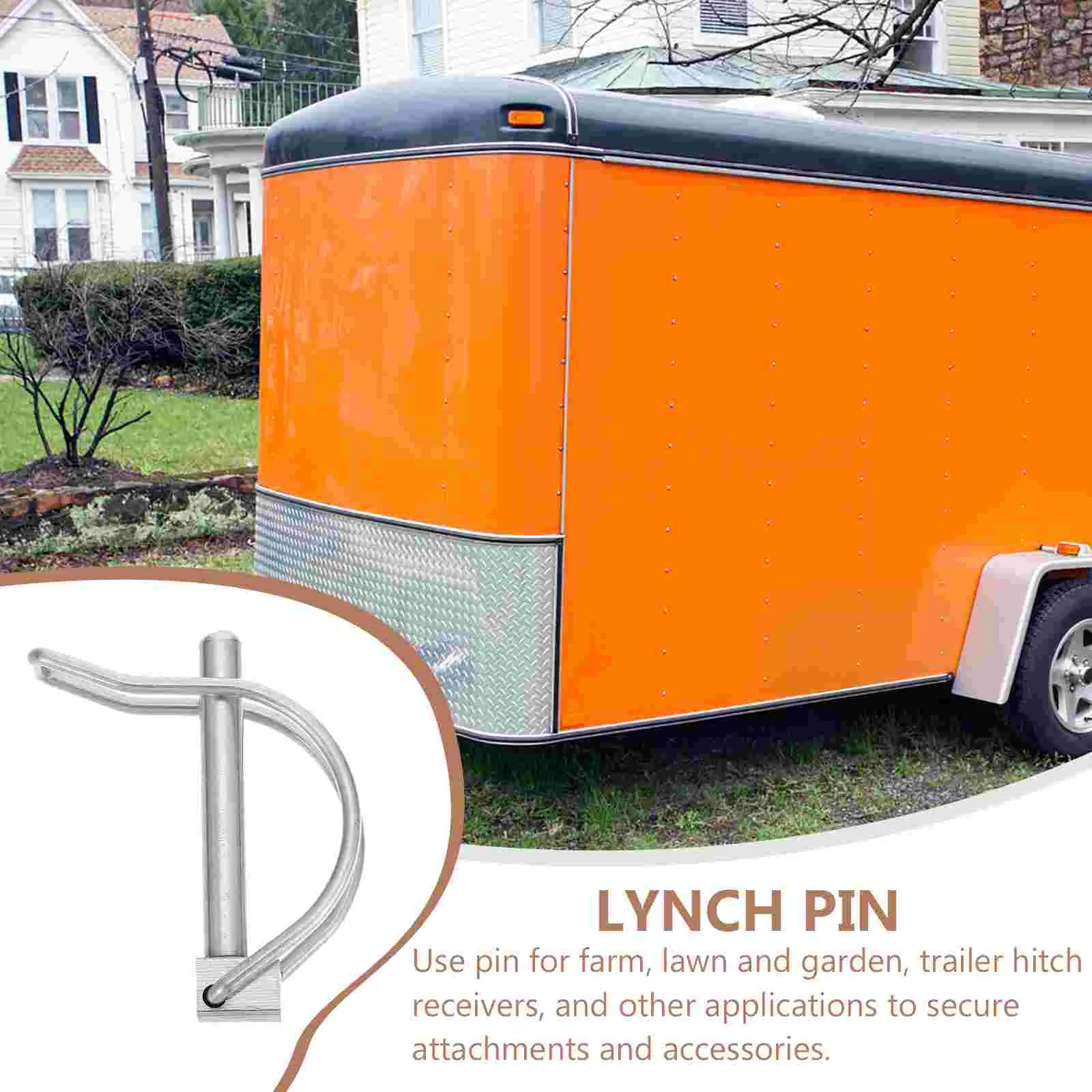 Trailer Coupler Quick Release Pin 2 Pcs Towing Safety Wire Lock Shaft Locking Coupler For Lawn Marine Loading Boat Hitch Hook trailer coupling lock