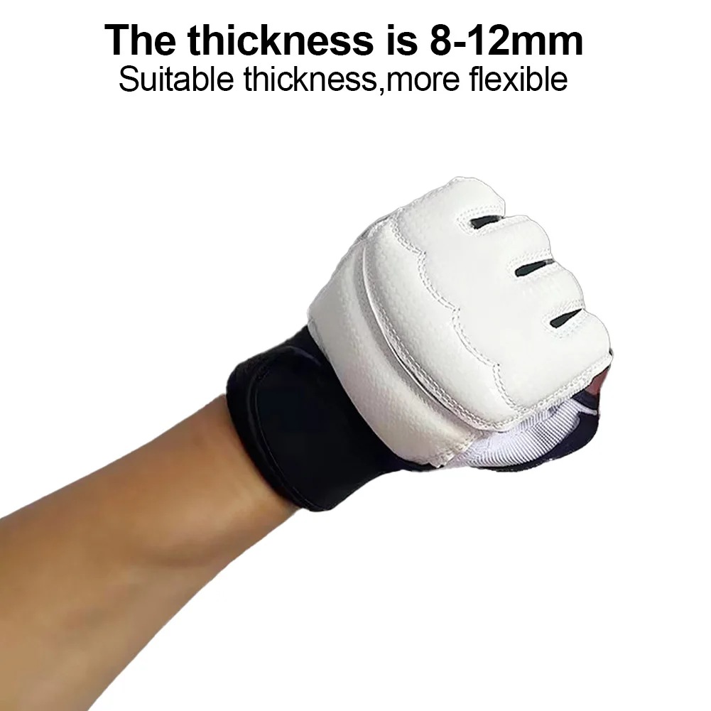 Half Finger Boxing Gloves PU Leather MMA Fighting Kick Boxing Gloves Karate Muay Thai Training