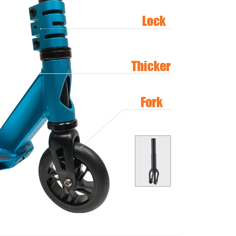 스턴트 스쿠터 및 배럴 스포츠 스트리트 프리스타일 스쿠터 및 360 °   회전