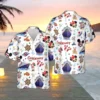 Miniso Disney Cruise Hawaiian Print Shirt Mens Women's Fashion Button Short Sleeve Shirt Disney Cruise Mickey Hawaiian Shirt Men 2