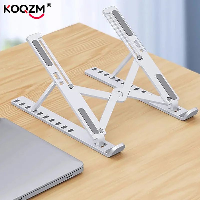 Plastic Laptop Holder Stand Adjustable Foldable Portable for Laptop Notebook Computer Bracket Lifting Cooling Holder Non-slip