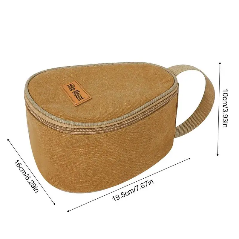 Camping Tableware Storage Bag Large Capacity Dishes Bowl Storage Pouch Travel Portable Pouch Bag Outdoor Hiking Knives Forks