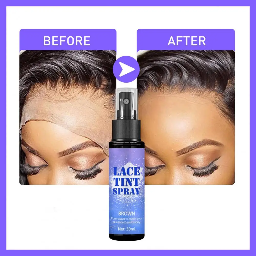 Easily Operation Wig Set Hair Dye Spray Non-irritating Easy to Color Practical Wigs Lace Melting Concealer Spray Hair Cream
