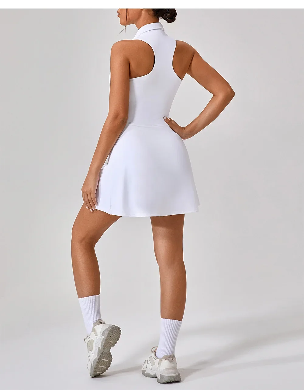 Women Sports Dress Running Golf Tennis Fitness Suit Lapel Set women dress sports clothing