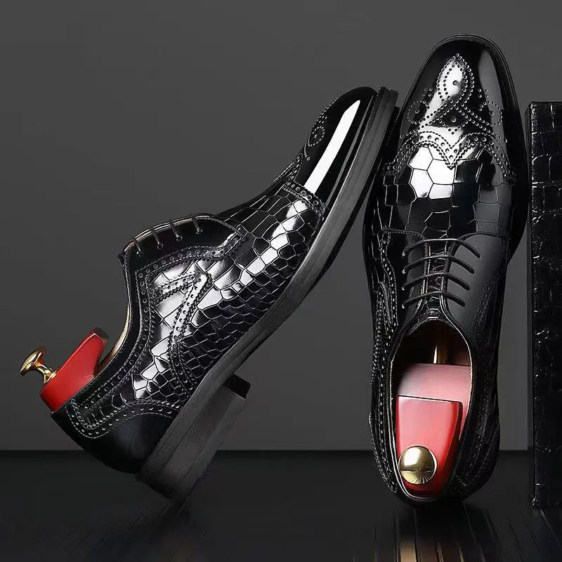 Luxury Mens Leather Shoes High Quality Men's Shoes Pointed Oxford Wedding Leather Men Dress Shoes 2024 Gentleman Office Man Shoe 2