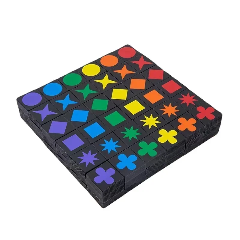 Hot Children's Educational Toys Qwirkle Wooden Chess Parent-child Interactive Games Kids Adult Hobbies Gifts Learning Toys Play - 2