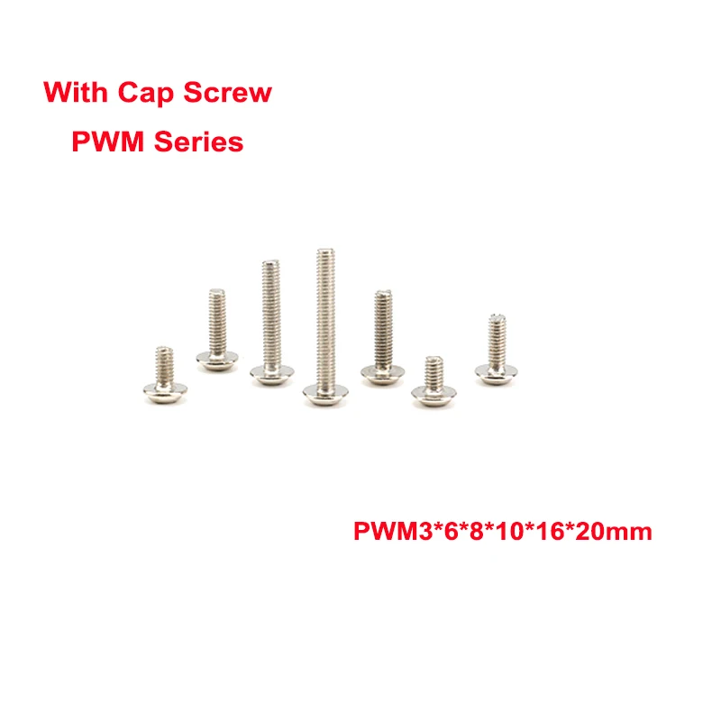 

100 шт., плоский винт PWM3 * 6/8/10/16/20 мм, M3, крестообразный Винт с небольшой прокладкой из нержавеющей стали, круглая головка, длина m3x6x8x10x16x20 мм