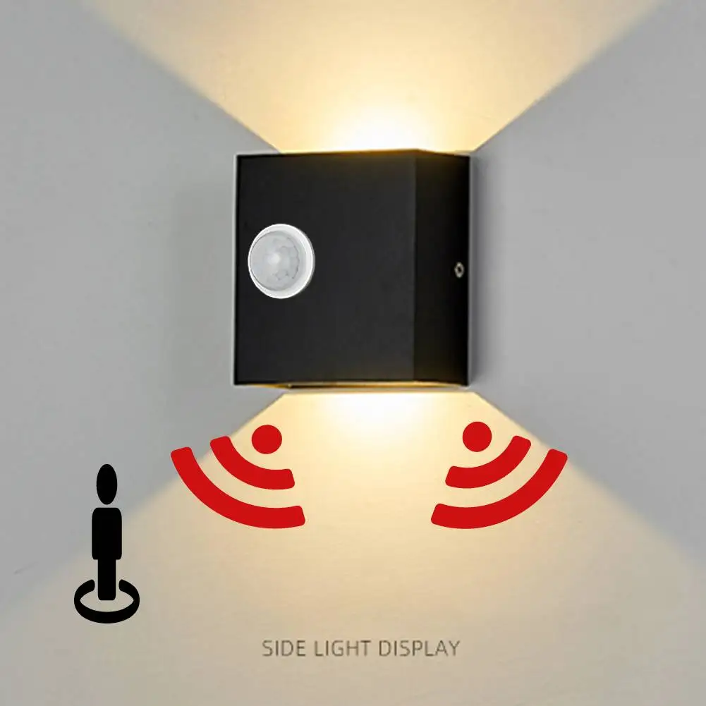 Motion Sensor LED Wall Lamp IP65 Waterproof Aluminum Sconce Light AC85-265V 7W 12W Outdoor and Indoor motion sensor light,led light,led wall lamp,wall light