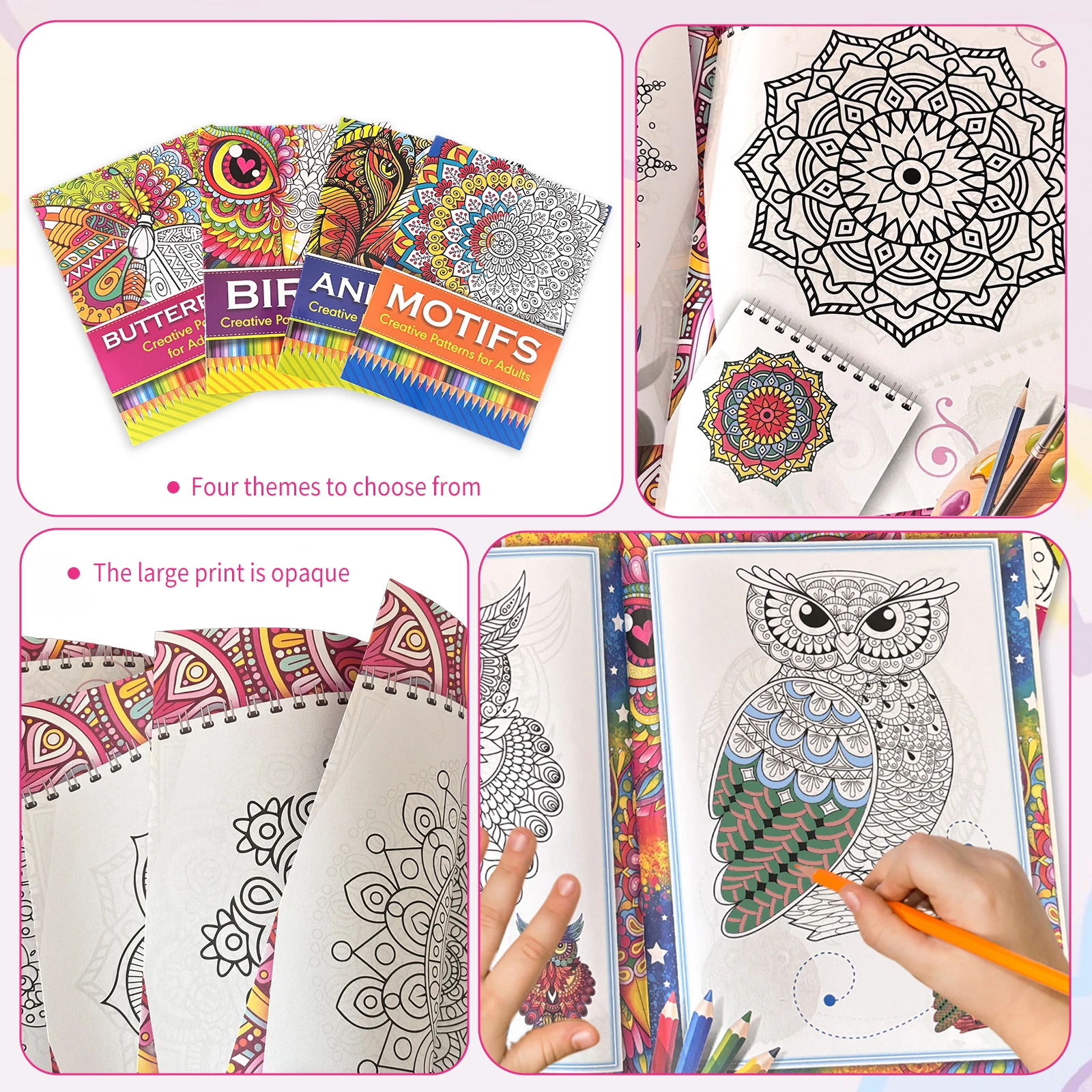 Adult Advanced Coloring Book – Creative Patterns 4