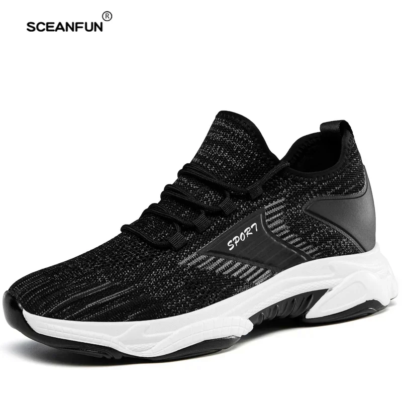 Summer Sports Inner Heighening Shoes Sneakers Men Elevator Shoes Height Increasing Shoes For Man Insoles 8CM Hidden Increase 5