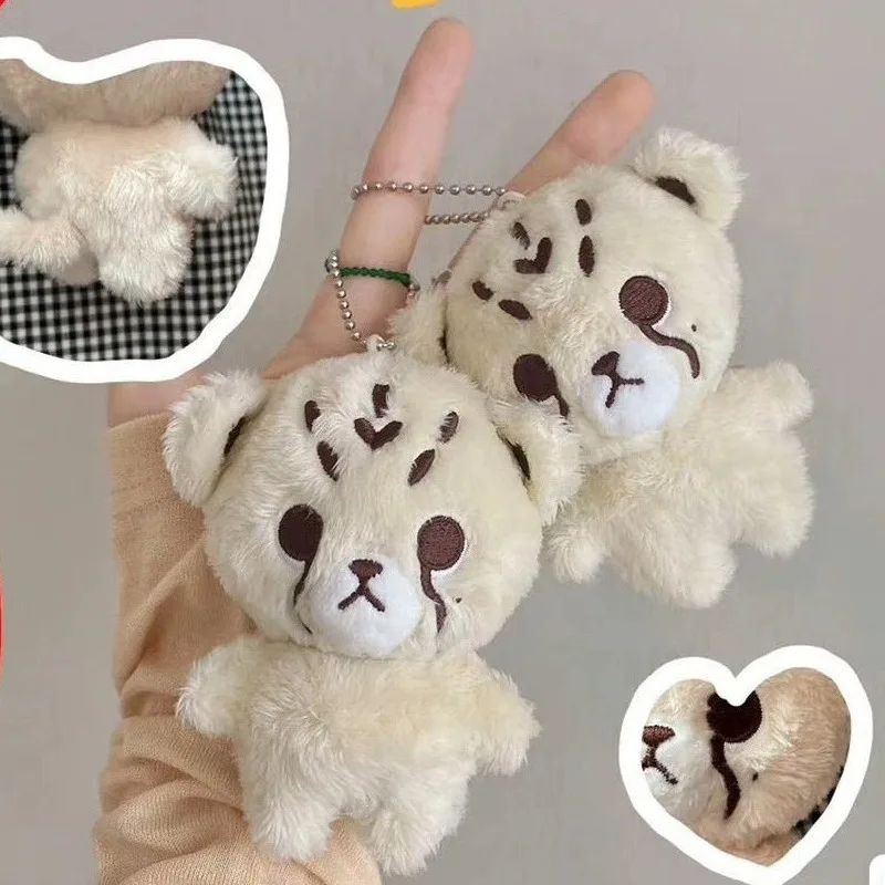 

10cm NCT Peripheral Doll Cartoon Cheetah Lee Doyoung Mark Plush Toys Mini Gomdo Lee Taeyong Keychain Bag Pendants