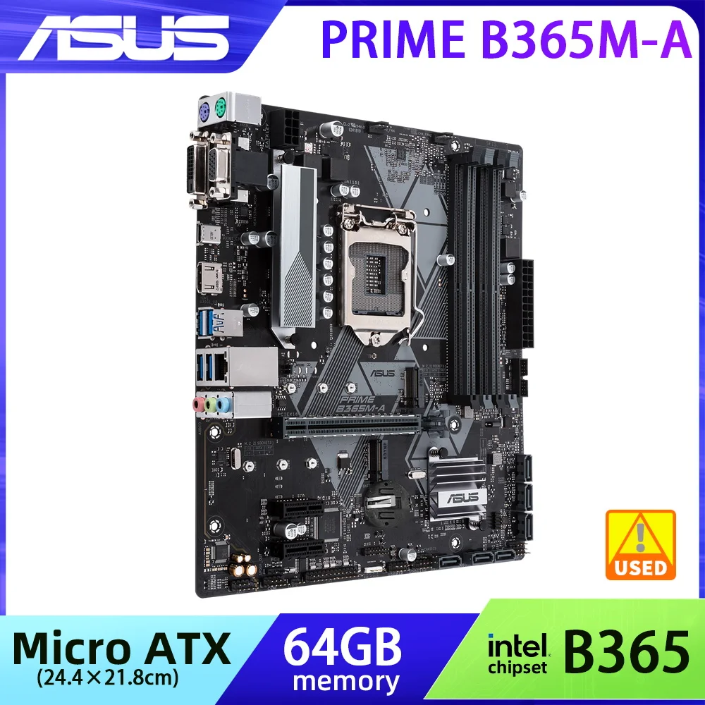 LGA-1151-Motherboard-Intel-B365-ASUS-PRIME-B365M-A-Compatible-9th-8th ...