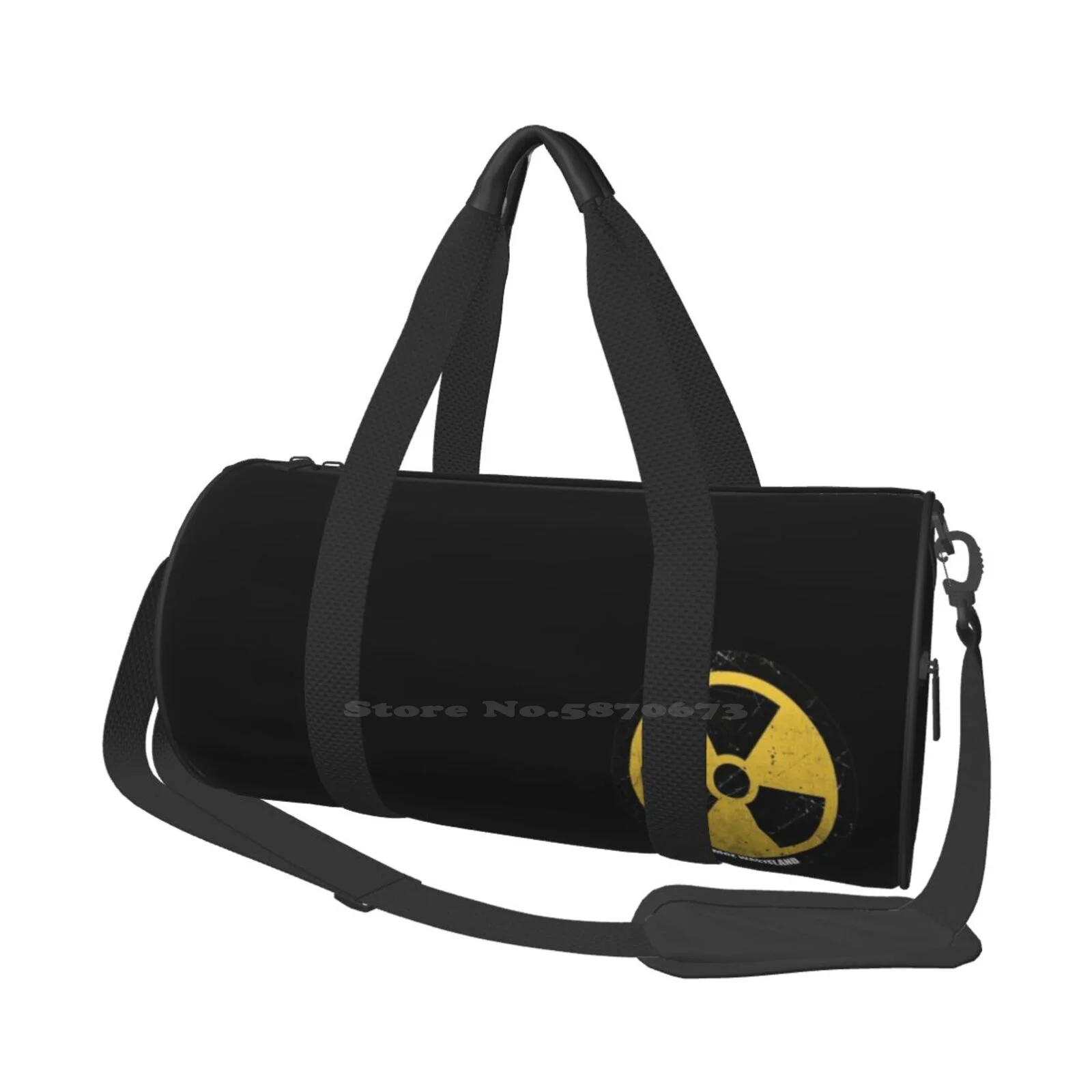 

Radiation Warning ( Round ) Shoulder Bag Casual Satchel For Sport Travel School Logo Screenage Radiation Warning