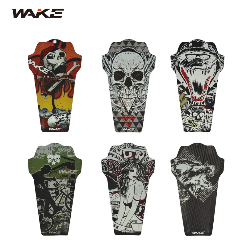Wake Bike Fender Regolabile Mtb Parafango Anteriore Posteriore Compatibile Parafanghi Accessori Per Ciclismo Bmx 20 26 27.5 29 Pollici Fat Tire