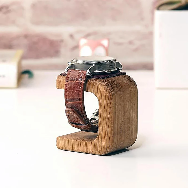 Wooden Watch Holder Jewelry Organizer Display Stand For Bracelet Ring Earring Watch Display Solid Wood Watch Stand 2