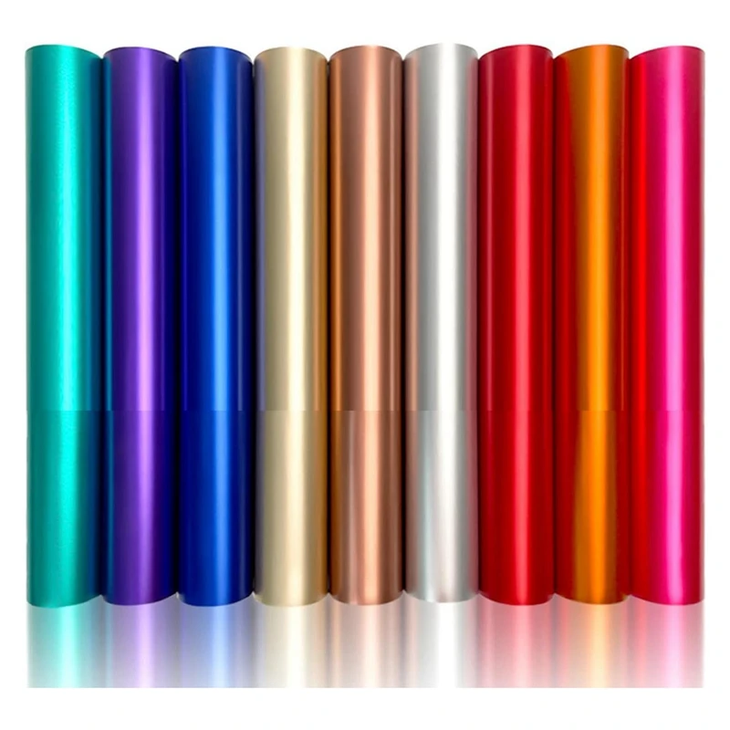 

Matte Matte Permanent Vinyl, 9 Color Adhesive Vinyl Sheets, Vinyl Permanent, Waterproof Permanent Inyl Durable Easy To Use