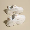 CRLAYDK Summer Chunky Sneakers for Women Platform Mesh White Casual Dad Shoes Comfortable Ladies Wedge Walking Sports Tennis 1