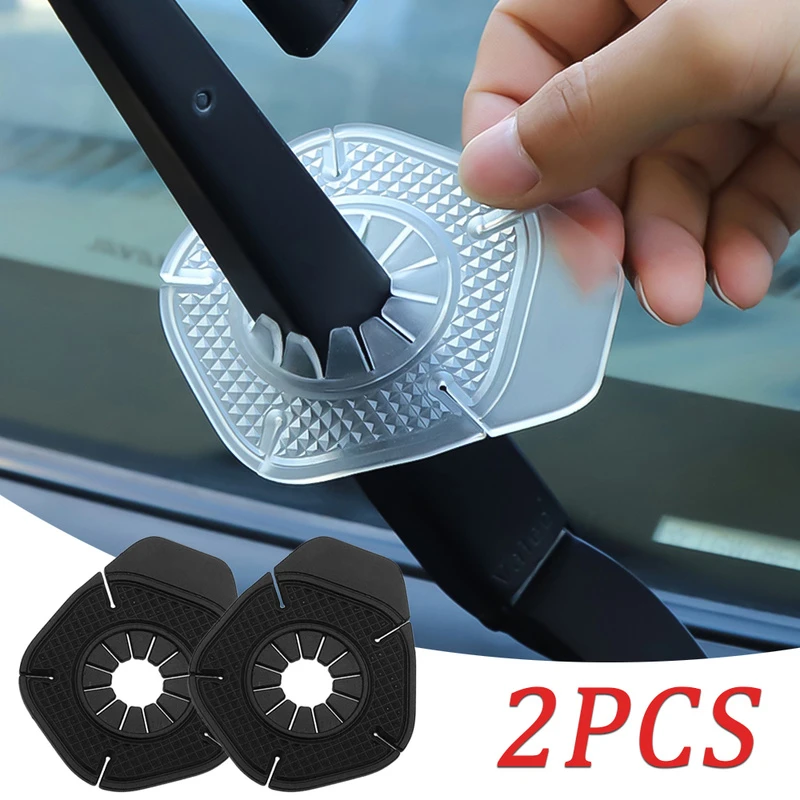 2pcs Universal Car Windshield Wiper Protective Cover For Prevent Debris Leaf Falling Wiper