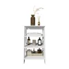 BATHBI 30" High 4-Tier Ladder Shelf in White for Bathroom & Living Room 4