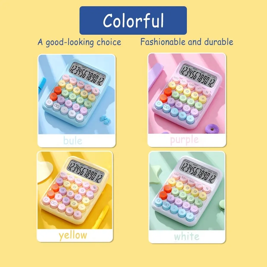 Description Picture 5 of itemDopamine Calculator 12 Digits Desktop Calculator Mechanical Keyboard Calculator Portable Mini Calculator for Home School Office