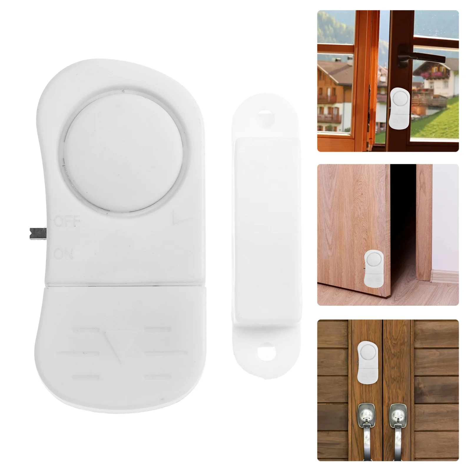 5 Pcs Door and Window Alarm Compact Safety Cordless Sound Magnets Household Security Sounds