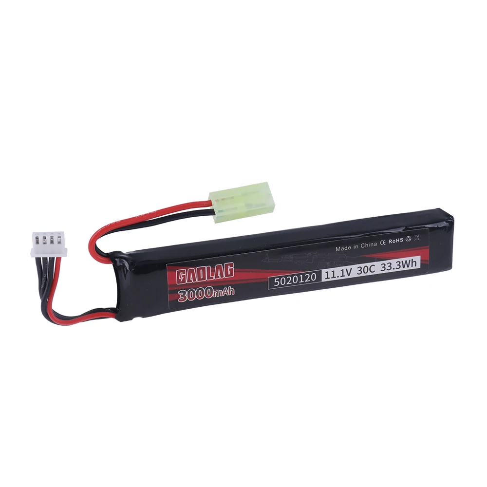 3s 11.1V 3000mAh 30C 5020120 Lipo Battery for Airsoft BB Air Pistol Electric Toys Guns RC Parts 4