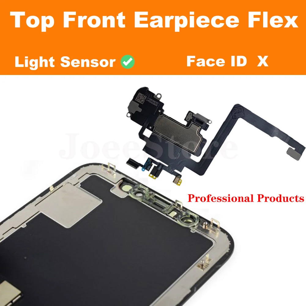 JoeeStore Top Front Earpiece Flex Cable For iPhone 11 12 Pro Max X XS