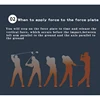 Golf Training Aids 2 Pcs Golf Force Plate Step Pad Rubber Assisted Balance Swing Practice Red Anti-slip Golf Trainer Accessories 6