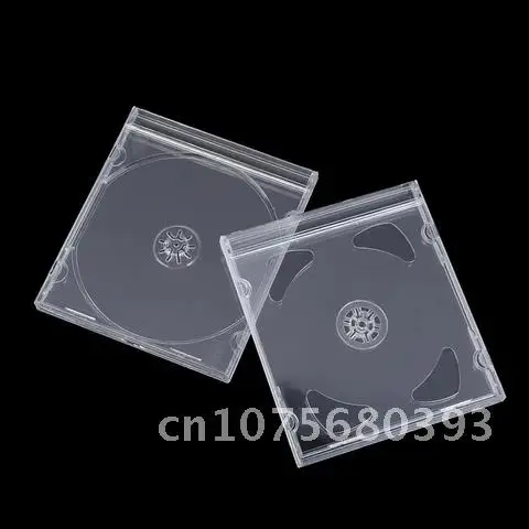 투명 CD 패키지 휴대용 초박형 표준 DVD 케이스, 휴대용 CD 보관 정리함 앨범 케이스, 1 개