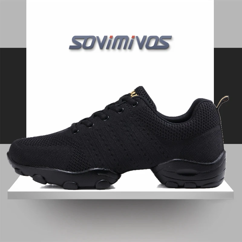 New Soft Men Shoes Sports Increased Anti-skid Square Dance Shoes