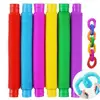 for Kids Flexible for Kid Toy 6Pcs Tube Toys Sensory Tactile Stimulation Inspiring Stress-relieving Pipe Toys for Kids 1
