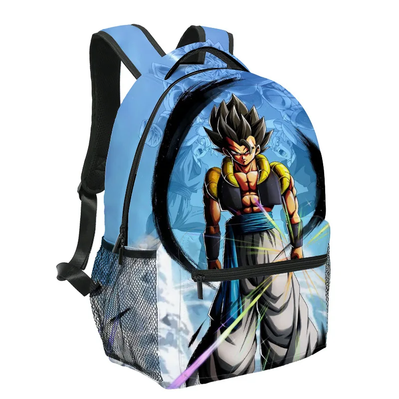 Dragon Ball Z Anime Figure Printing Backpack Cartoon Super Saiyan