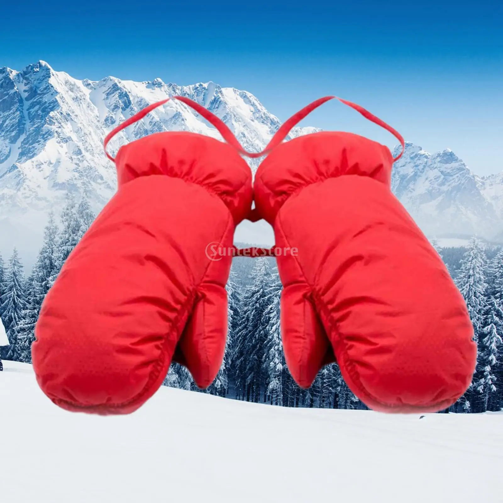Down Mittens Ski Mittens for Men Women Warm Windproof Cold Weather Gloves Winter Snow Mittens for Skiing Biking Autumn Winter 6