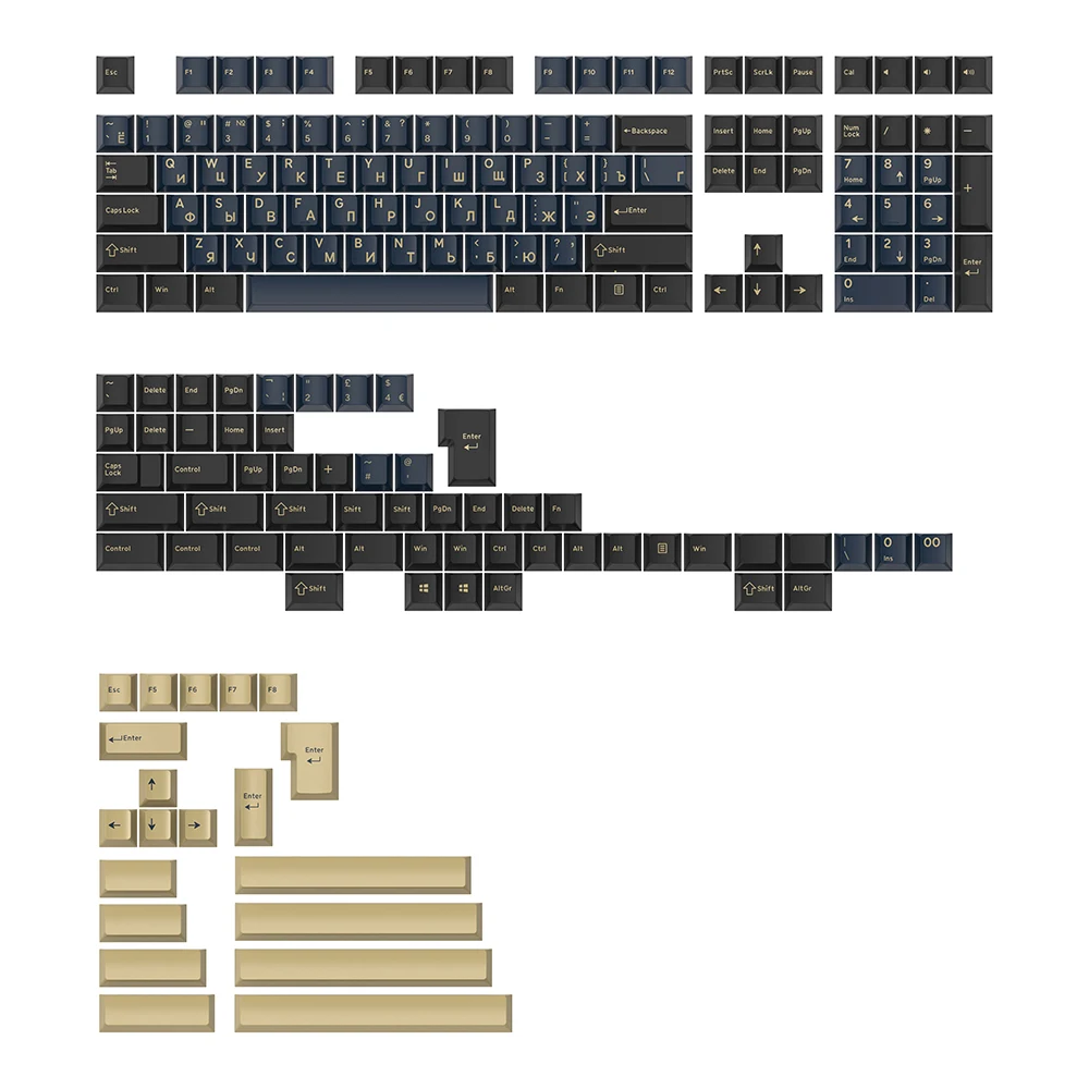 Gj-samurai Azul Pbt Doubleshot Keycap Grupo Perfil Cereja para Teclado Mecânico Tailandês Hebraico Irlandês Laranja Alice - Imagem 5