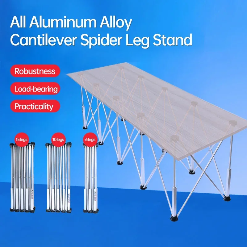 

Aluminium Alloy Portable Sawhorse Spider Leg Workbench Foldable Strut Work Tables Support Work Quick Telescopic with Carry Bag