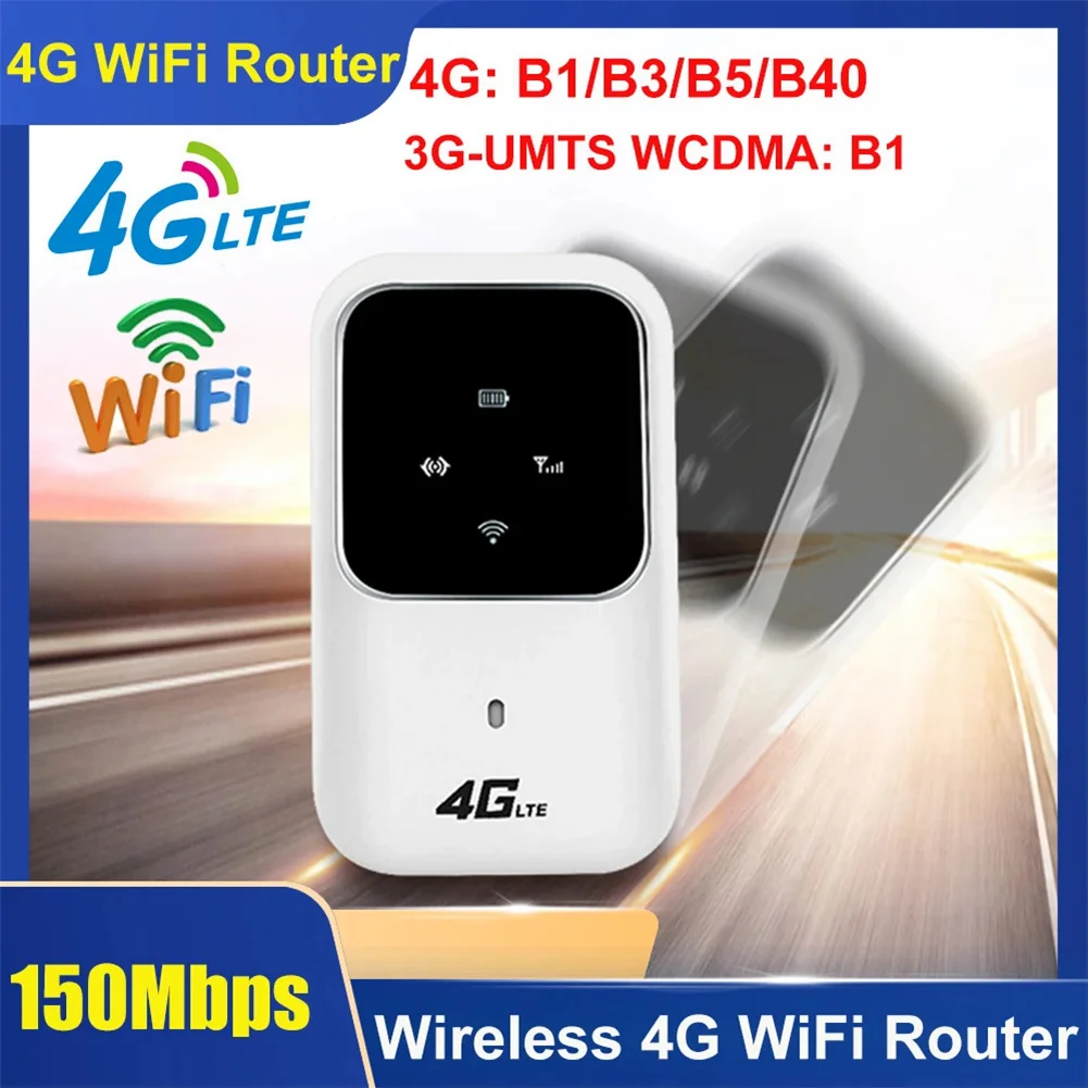 H80 3G 4G LTE 라우터 포켓 150Mbps 와이파이 리피터, 신호 증폭기 포켓 모바일 핫스팟, 여행자용 SIM 카드 슬롯 포함