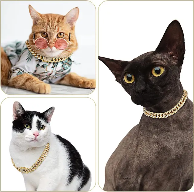 Luxury Gold Cat Necklace Jewelry 5