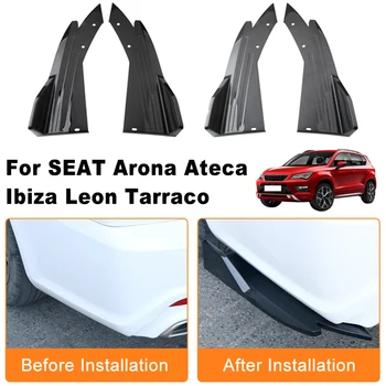 Spoiler Posteriore Auto, Diffusore Paraurti, Minigonne Laterali, Splitter Angolare Antiurto per SEAT Arona Ateca Ibiza Leon Tarraco