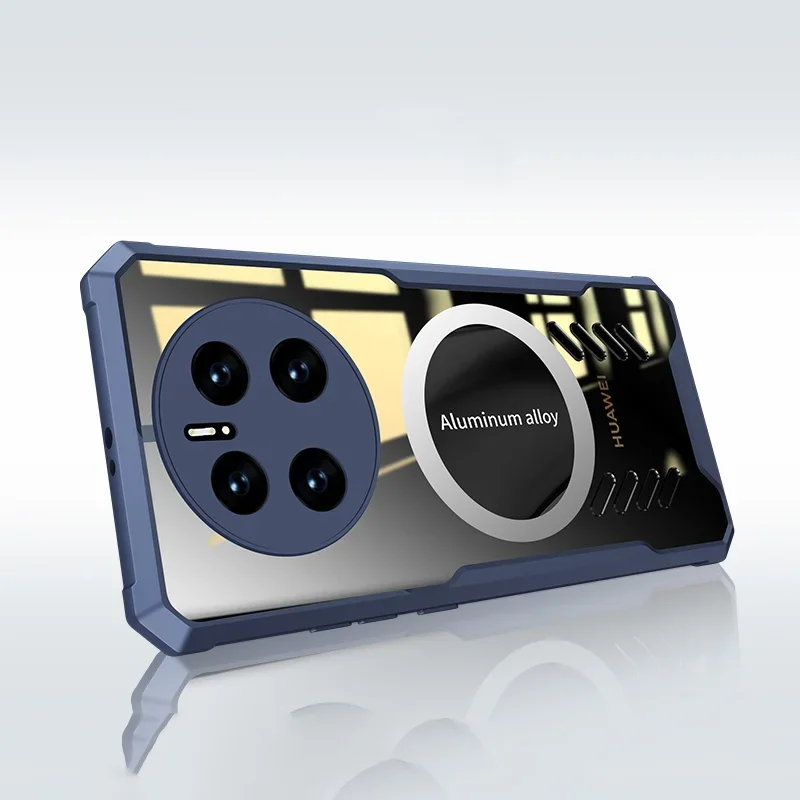 Graphen-Wärmeableitungs-PC-Gehäuse für Huawei Mate 60 50 50E 40 40E 30 Pro Plus Atmungsaktive transparente Stoßstangengehäuseschale_voghion.com