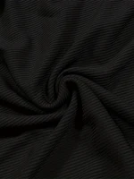 Plus Size 2024 Spring/Summer New  Solid Ruched Drawstring Split Skirt, Casual Bodycon Stretchy Skirt For Spring & Summer, Women - Image 3