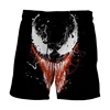 Summer Men's Shorts Marvel Venom Shorts 3D Anime Printed Swim Trunks Beach Shorts New Men's Shorts Fashion Men's Clothing 2