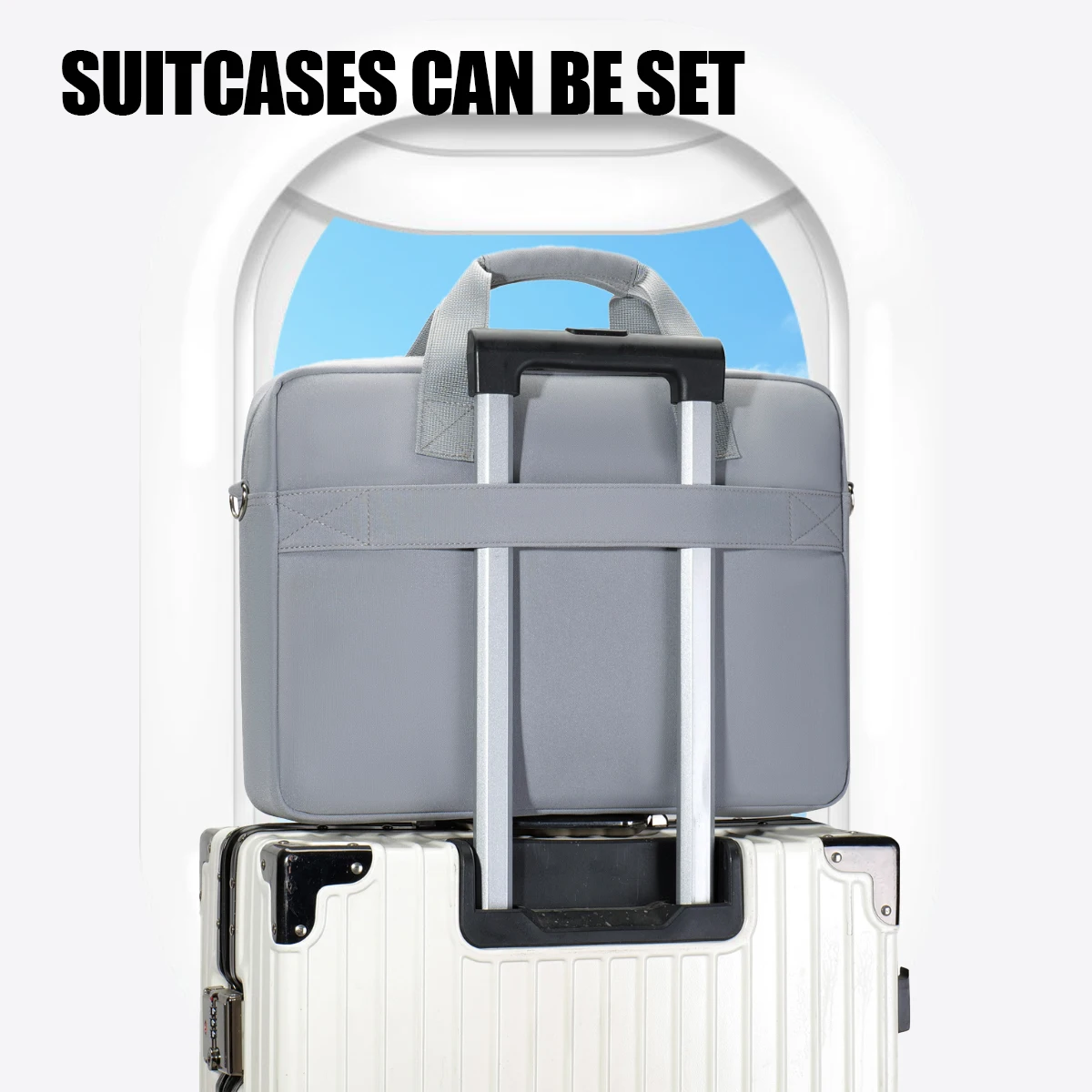 Laptop Bag Suitable for Commuting, Compatible with Apple MacBook Air 13, Lenovo Xiaoxin Pro 14, Huawei Matebook 16inch, Dell 15.6inch, Protective Case for 15-Inch Laptops, for Both Men and Women