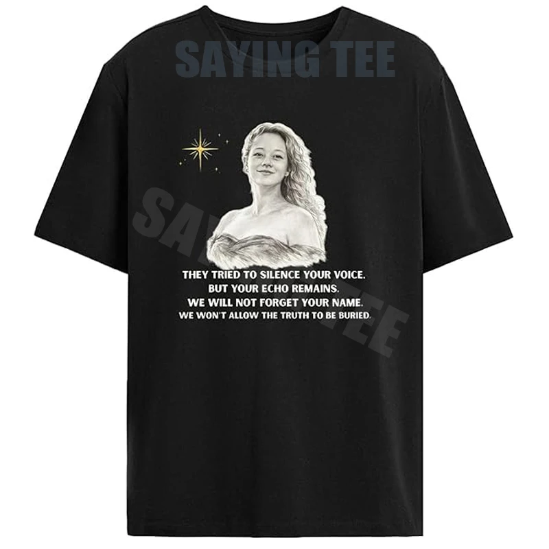 Justices for Renee Good T-Shirt für Damen und Herren, lustiges T-Shirt, Y2k Streetwear, Grafik-Outfit, Neuheit, Geschenk, Buchstaben, bedruckt, Spruch-T-Shirt – Detail 5