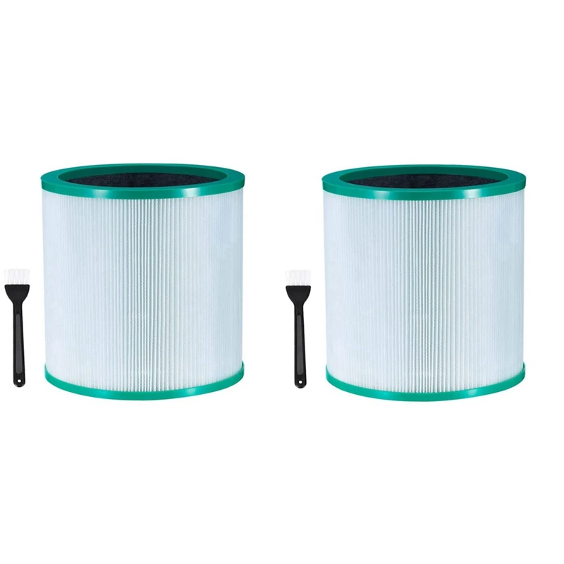 2X Filtro Purificatore D'Aria Per Dyson True Hepa Filter Tower Purifier Pure Cool Link Tp01, Tp03, Tp02,Bp01 Parte 968126-03