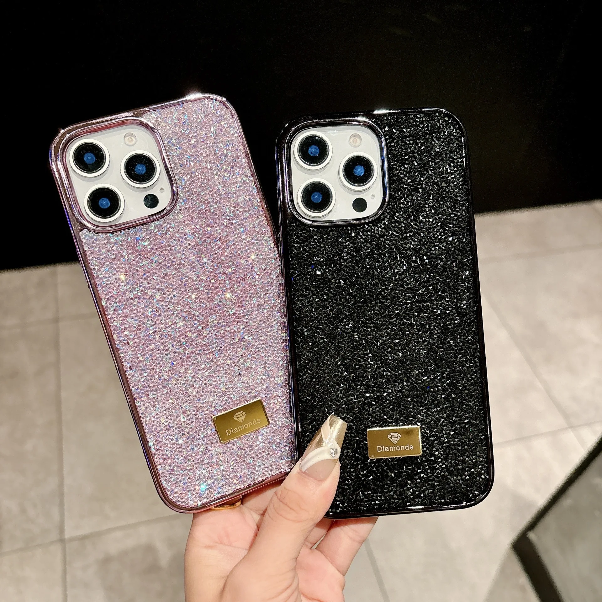 Elegant Crystal Bling Sparkling Diamond Phone Case - Luxury Shockproof Cover