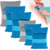 4Pcs New Sand Remover Beach Sand Wipe Off Mitts Skin Friendly Sand Removal Powder Bag Sand Removal Brushes Beach Essentials 1