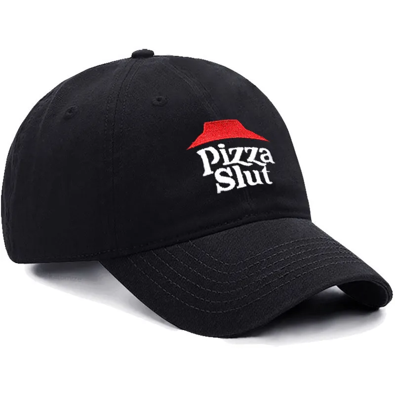 Men's Baseball Cap Women's Sport Golf Caps for Man Washed Cotton Pizza Embroidery Dad Hat  Sun Hats Dropshipping 4