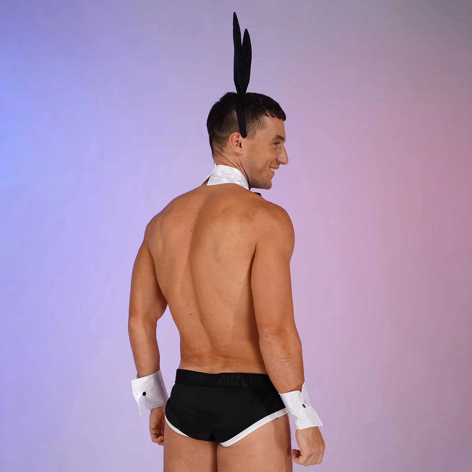 Men Lingerie Set Sexy Bunny Cosplay Waiter Underwear Erotic Maid Costumes