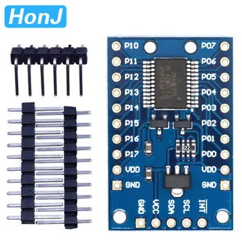 PCF8575 модуль расширения IO I2C до 16IO, интегральные схемы для Arduino расширения порта ввода-вывода, плата расширителя постоянного тока 2,5-5,5 В